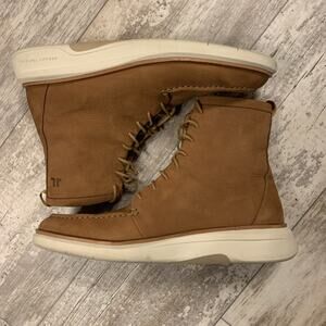 Sperry Top-Sider Mens 12.5 Leather Moc Toe Lace Up Boots Brown